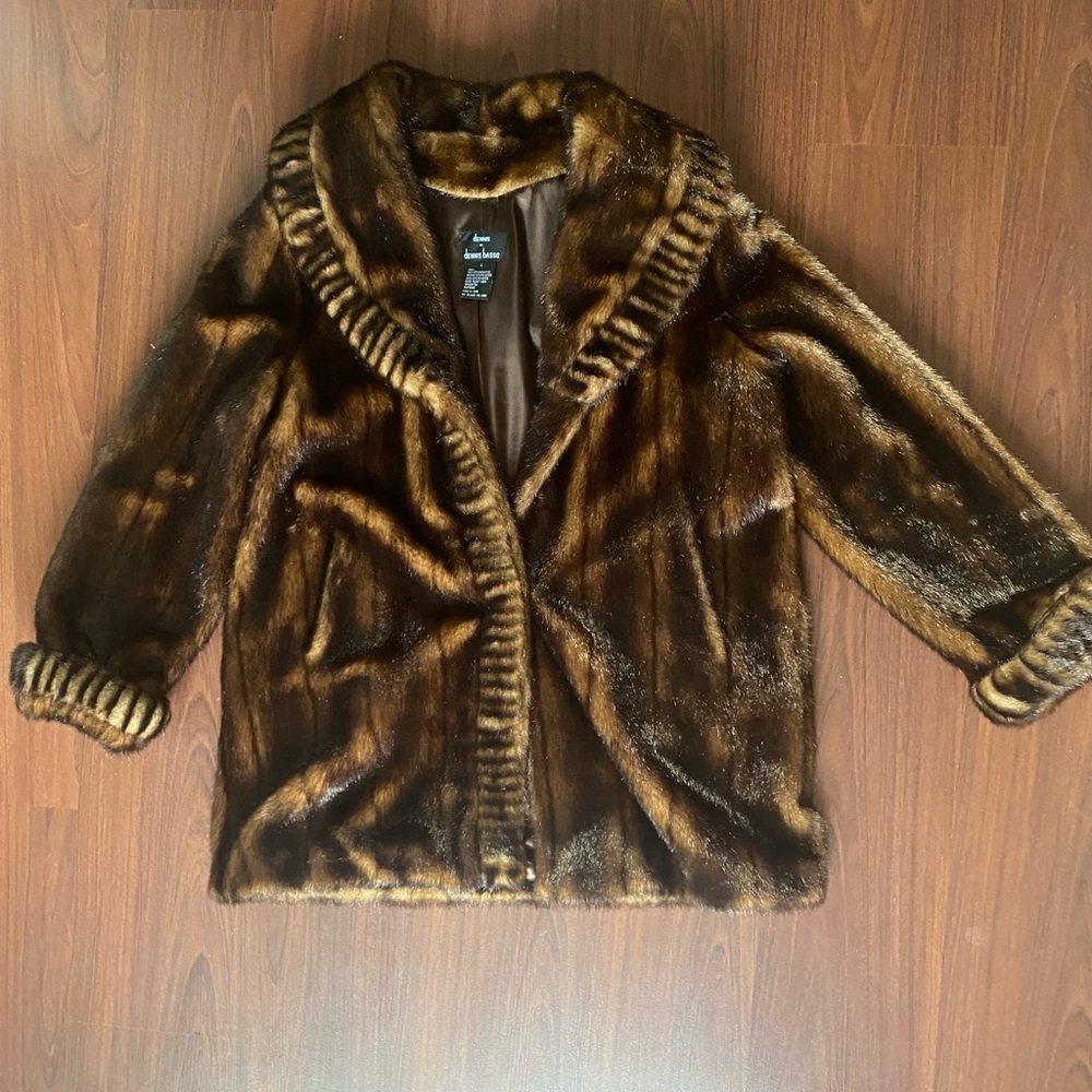 Dennis Basso Faux Fur Coat
